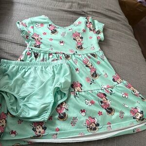 Disney Green Minnie Dress 24 months